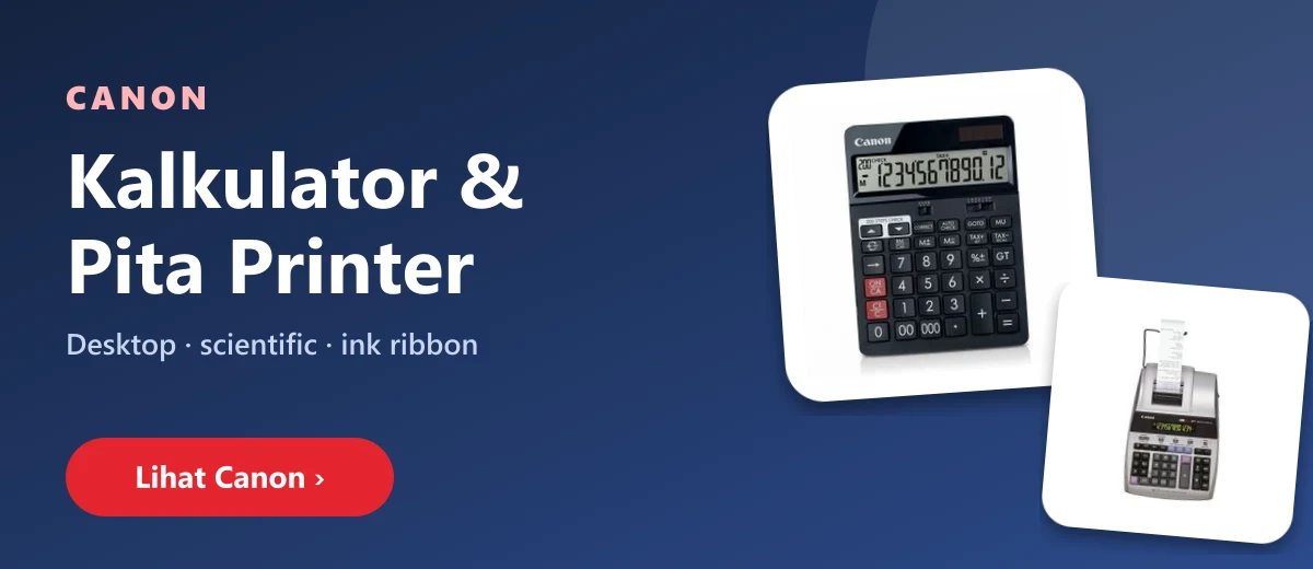 Canon — kalkulator dan pita printer